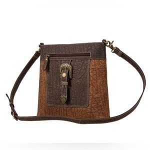 NEW wTags Leather Myra Bag  Brown Crossbody & New Mona B Wallet / Wristlet